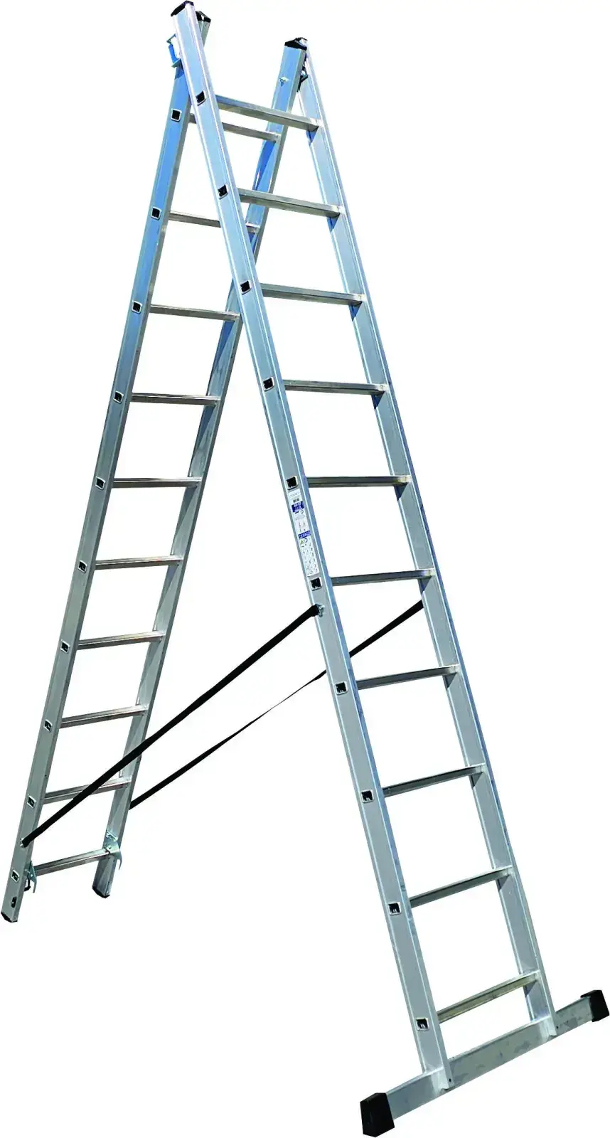 ALPOS Hliníkové štafle - žebřík profi 2x10 příček