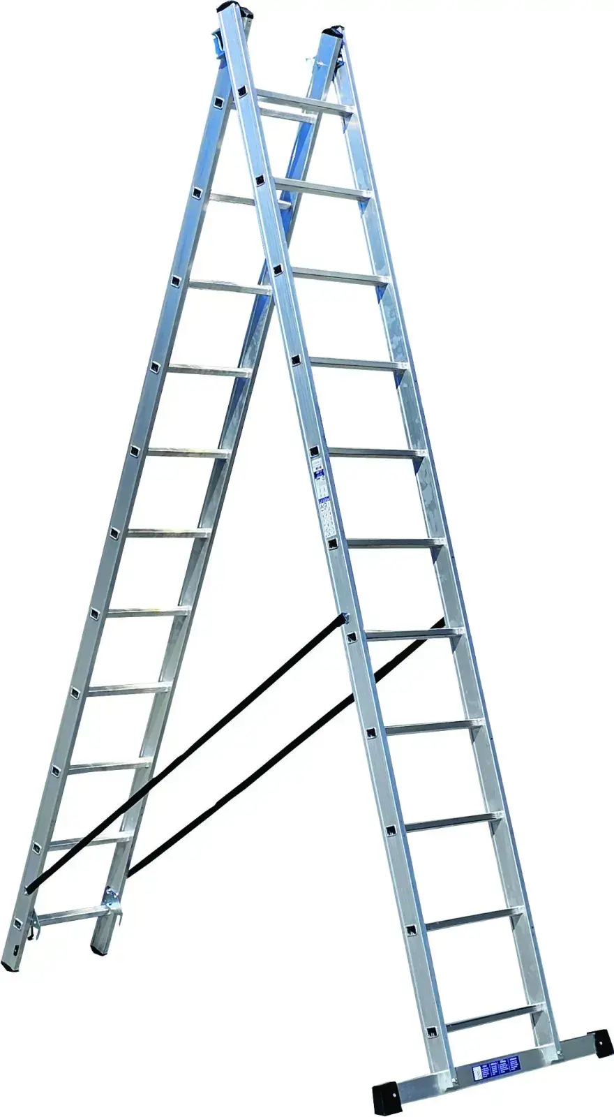 ALPOS Hliníkové štafle - žebřík profi 2x12 příček
