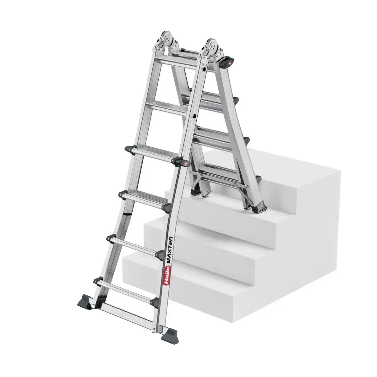 Teleskopický žebřík Hailo M100 4x4 příčky
