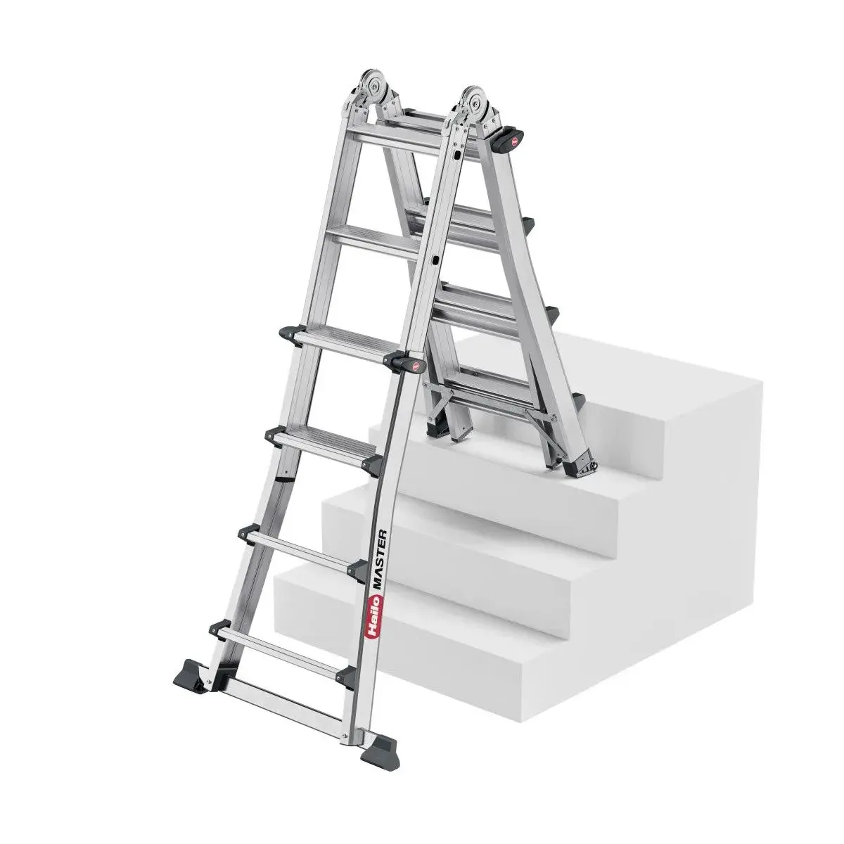 Teleskopický žebřík Hailo M100 4x5 příček