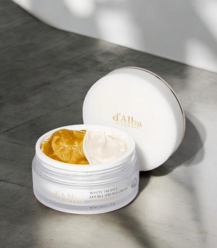 d'Alba - White Truffle Double Serum & Cream - 2 v 1 Krém a sérum na obličej s bílým lanýžem 70g