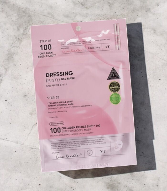 VT Cosmetics - Collagen Reedle Shot 100 2Step Mask - Zpevňující hydrogelová maska na obličej 1,5g + 33g