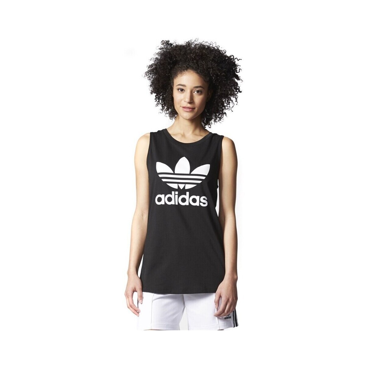 adidas  Trefoil Loose Tank  Černá