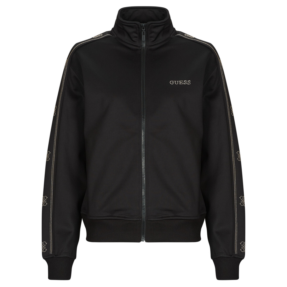 Guess  OCTAVIA HIGH NECK FULL-ZIP  Černá