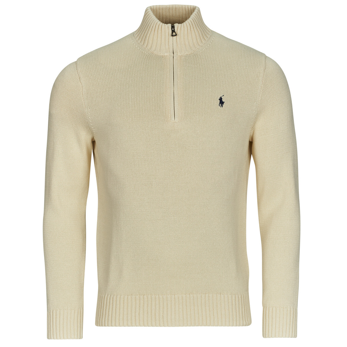 Polo Ralph Lauren  PULL DEMI ZIP EN COTON  Béžová