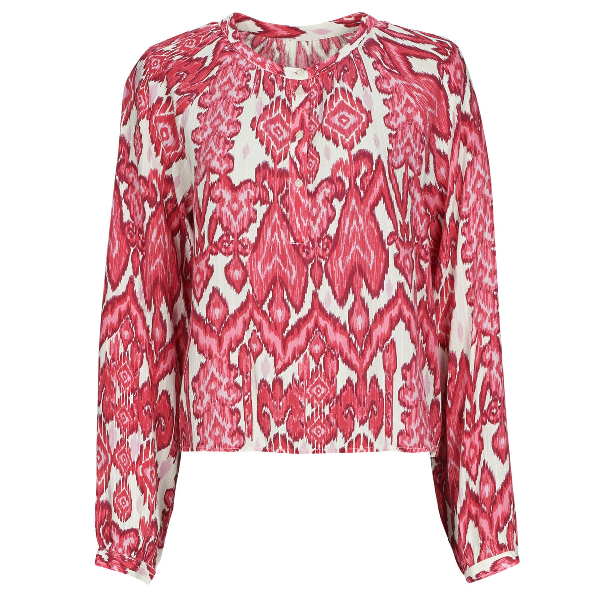 Vila  VIBRIA EVA O-NECK LS TOP  Růžová