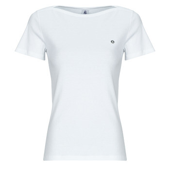 Petit Bateau  TEE SHIRT COL AMIRAL  Bílá