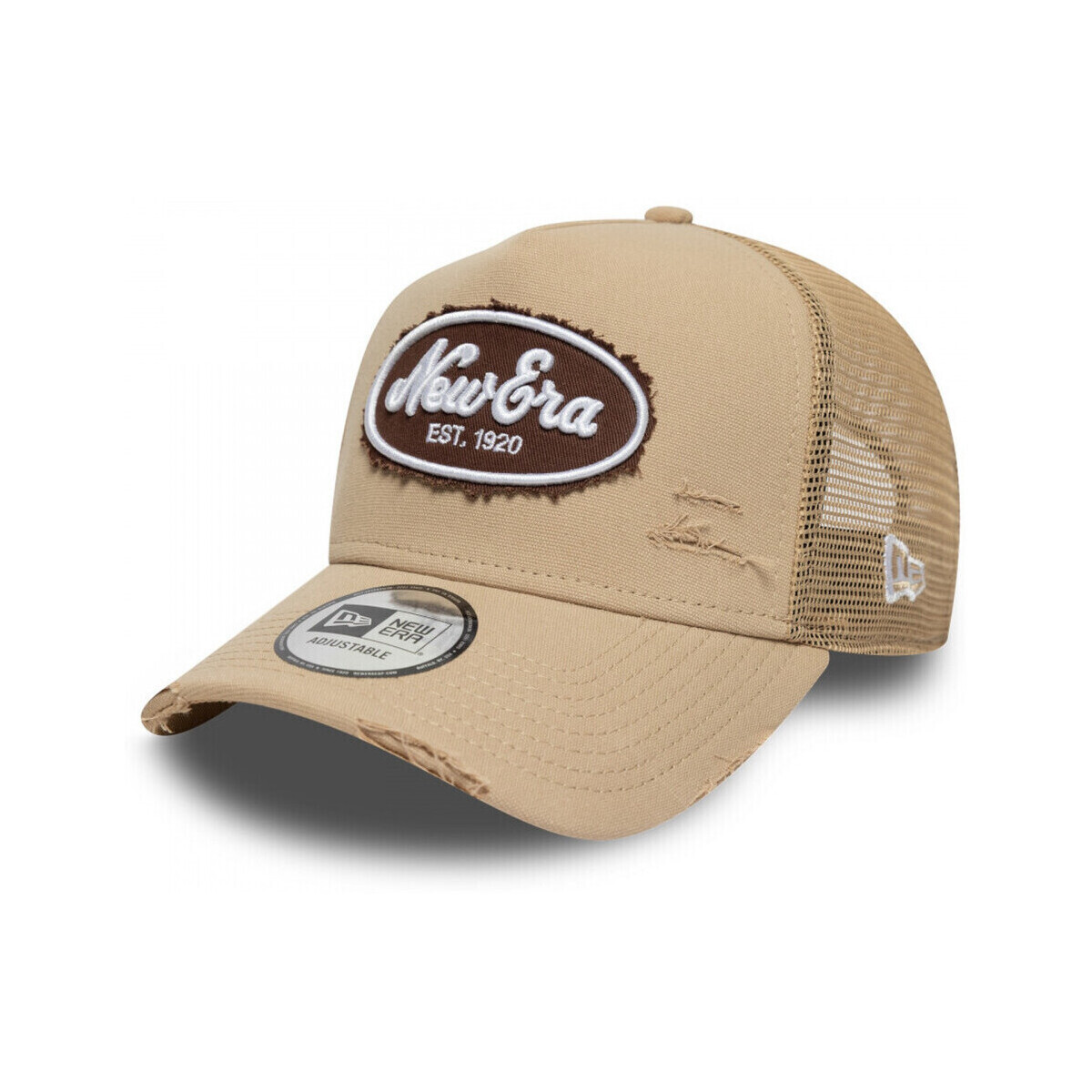 New-Era  Oval canvas distress trucker newera  Béžová