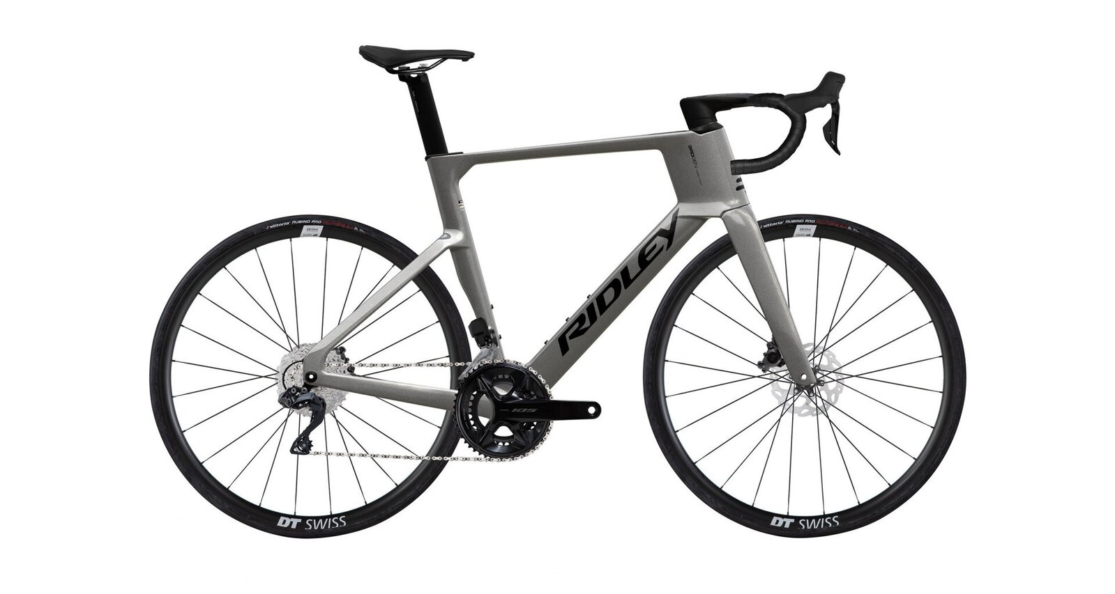 Ridley Noah 3.0 Shimano 105 Di2 - Empress Grey Metallic / Black Velikost: S