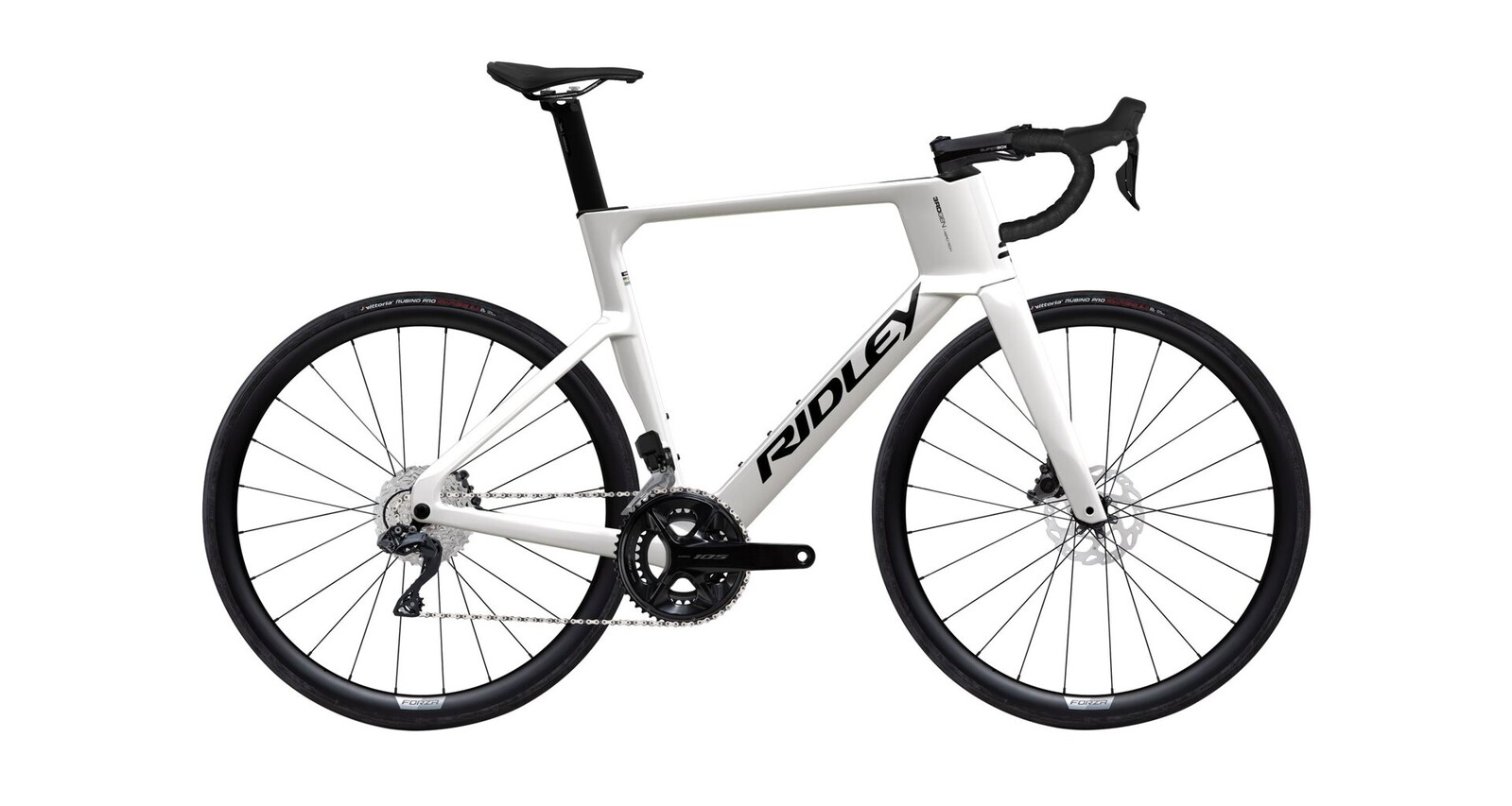 Ridley Noah 3.0 Shimano 105 Di2 - Pearl White / Black Velikost: S