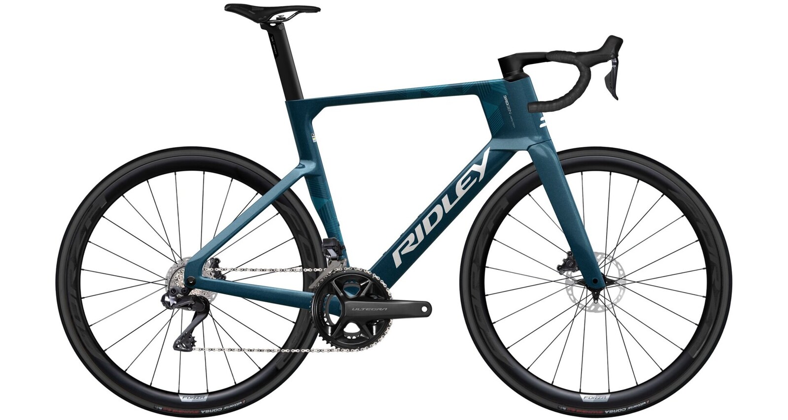 Ridley Noah 3.0 Sram Force AXS - Petrol Blue Metallic / White Velikost: XS