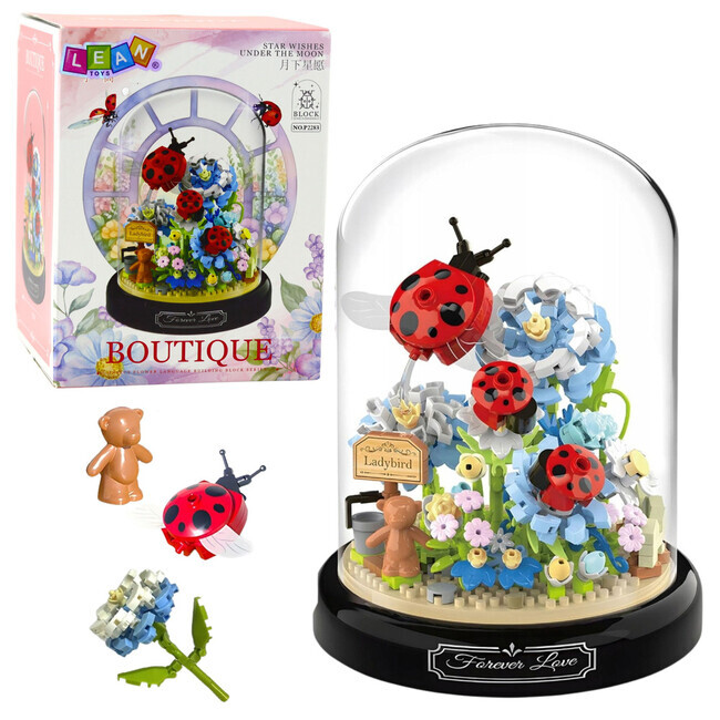 Dětská stavebnice - Květiny a berušky, 596ks