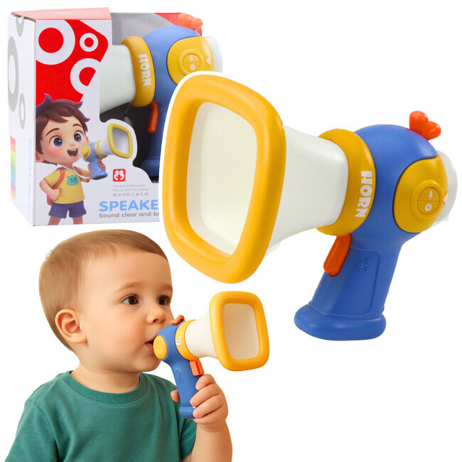 MEGAFON PRO DĚTI S MĚNIČEM HLASU, ZVUKOVÝMI EFEKTY A SVĚTLY