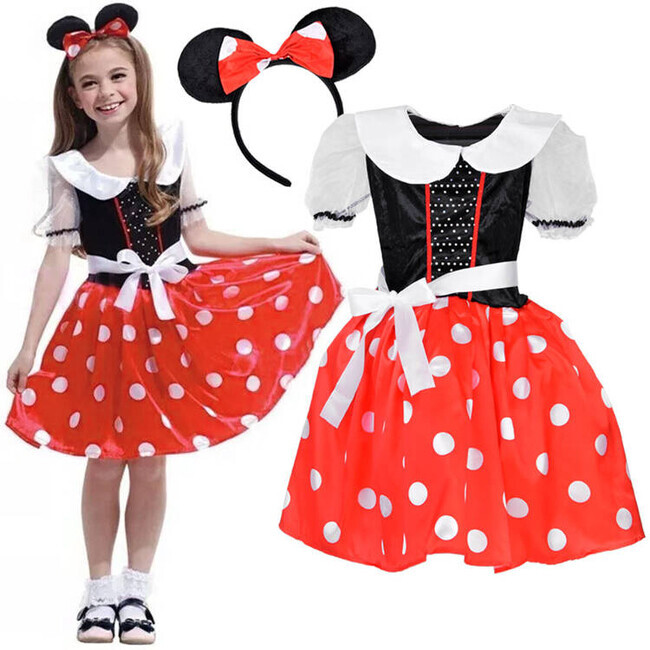 Roztomilý kostým Minnie Mouse pro dívky