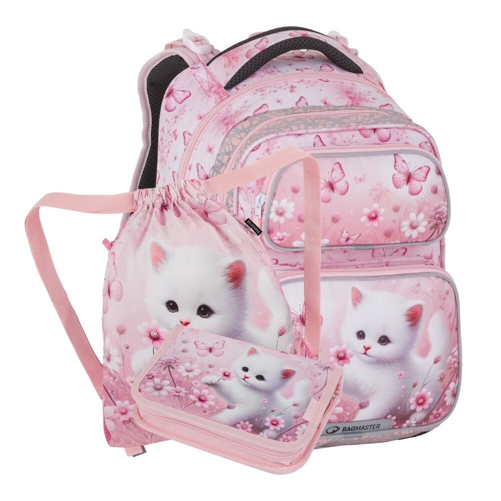 Bagmaster DOPI 26 A malý školní set pro prvňáčky – kočička