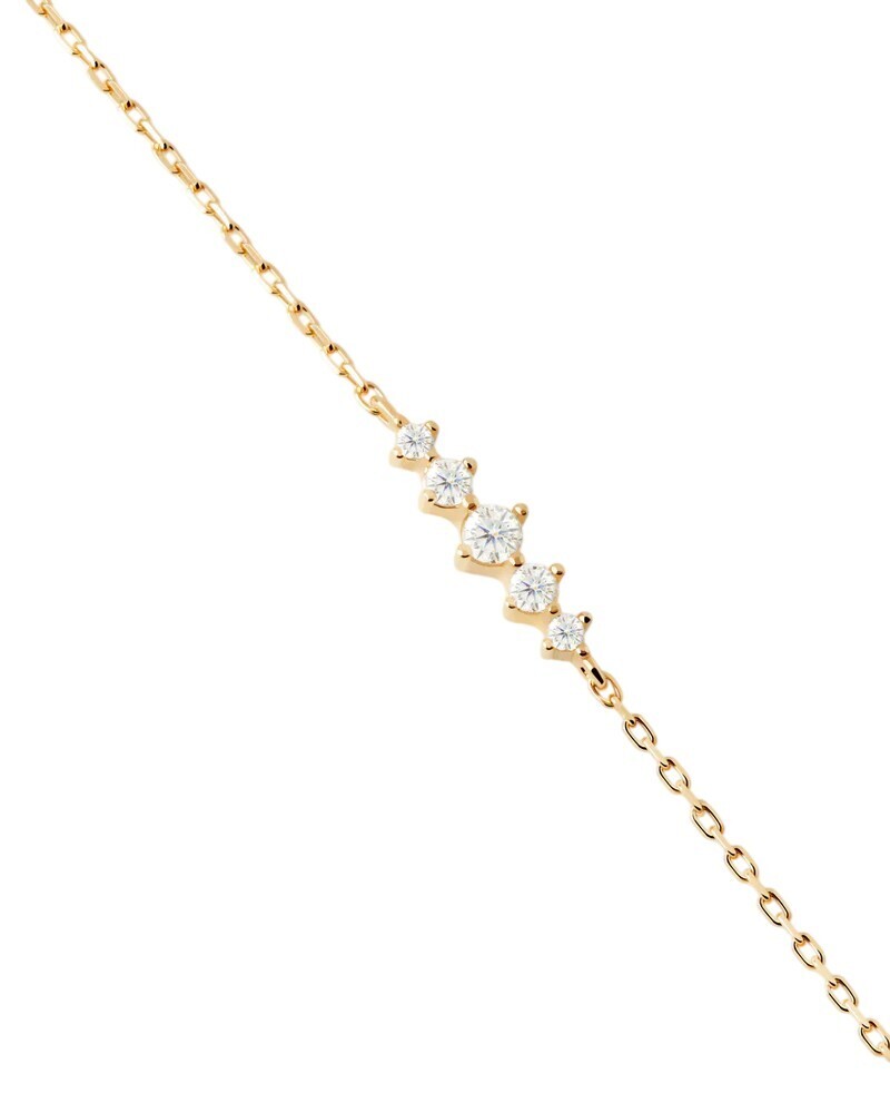 PDPAOLA Minimalistický pozlacený náramek Estela PU01-A43-U