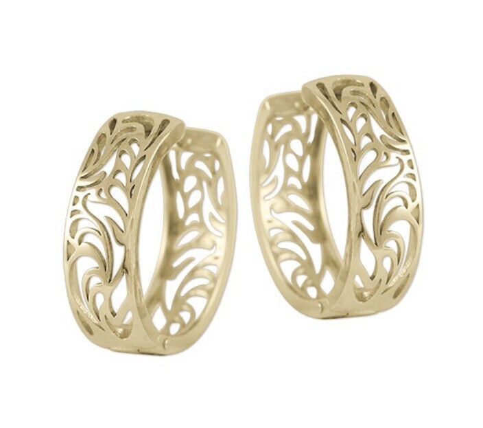 Soliter Elegantní pozlacené kruhy 431 001 02807 05