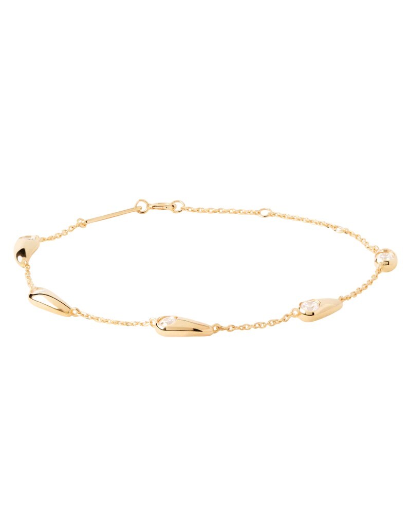 PDPAOLA Něžný pozlacený náramek Becca PU01-933-U