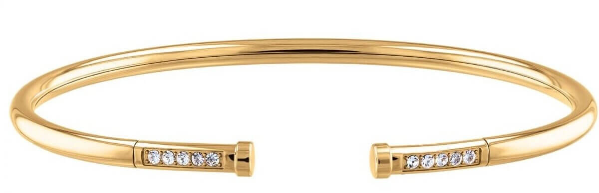 Tommy Hilfiger Pozlacený pevný náramek s krystaly TH2780251