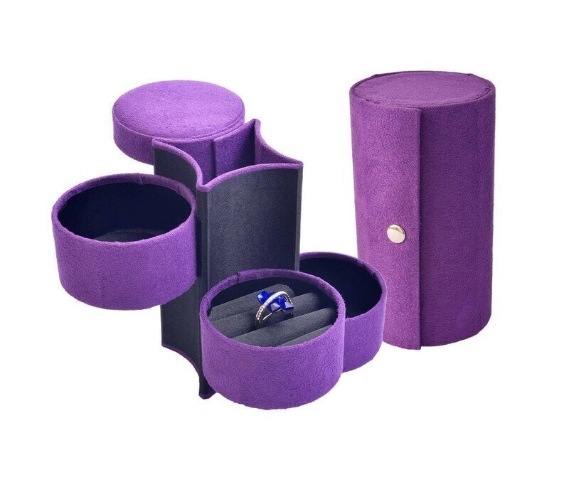 JK Box Fialová cestovní šperkovnice SP-885/A6