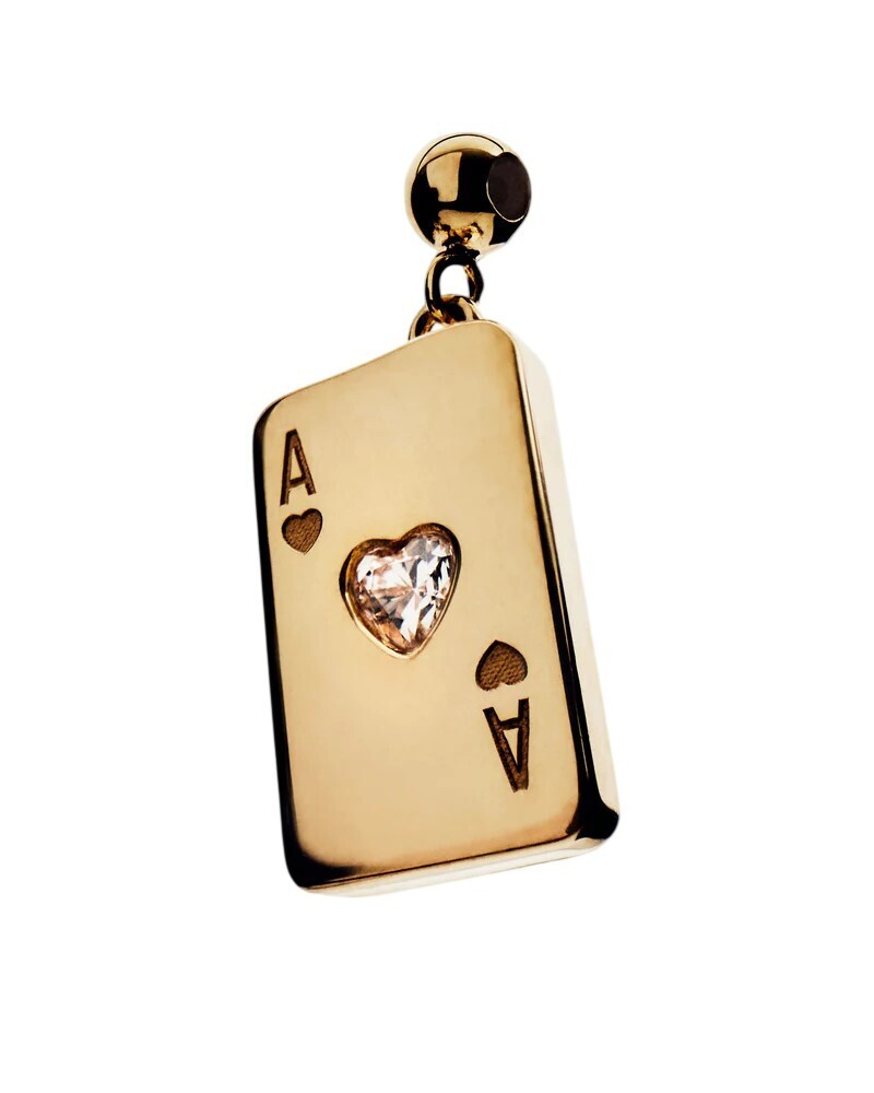 PDPAOLA Pozlacený přívěsek se zirkonem Srdcové eso CH01-301-U