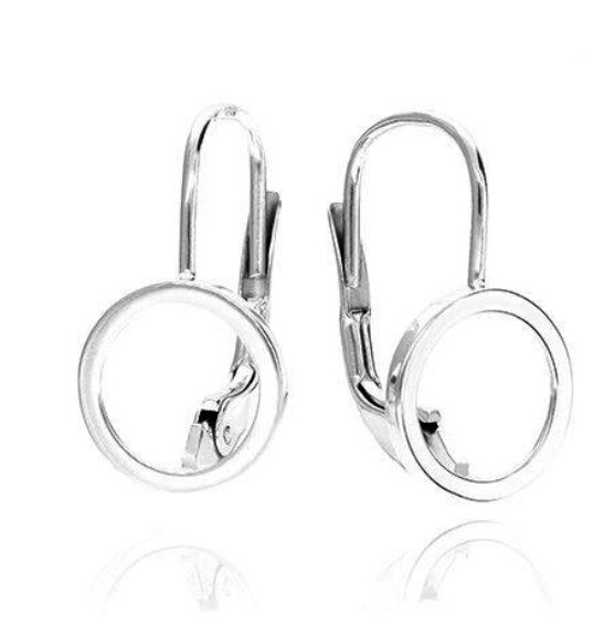 Soliter Minimalistické stříbrné visací náušnice 431 001 02871 04