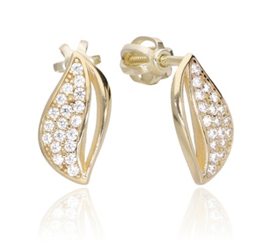 Soliter Zlaté náušnice s kubickými zirkony 239 001 01264 00