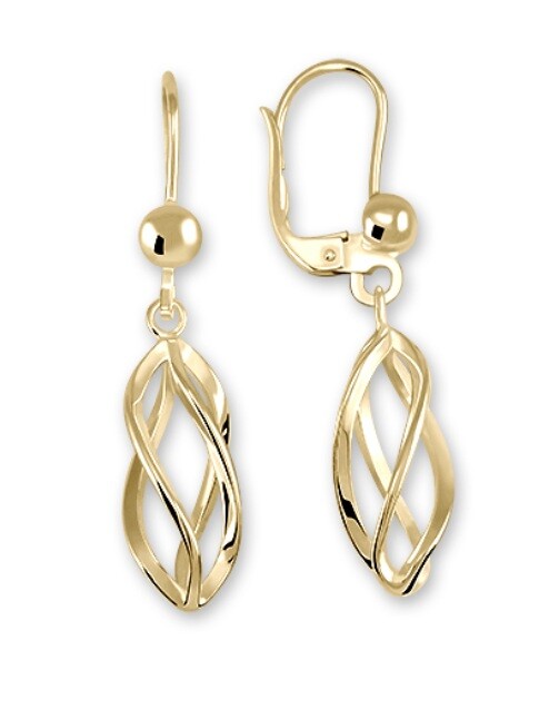 Soliter Visací náušnice z pozlaceného stříbra 431 001 02665 05