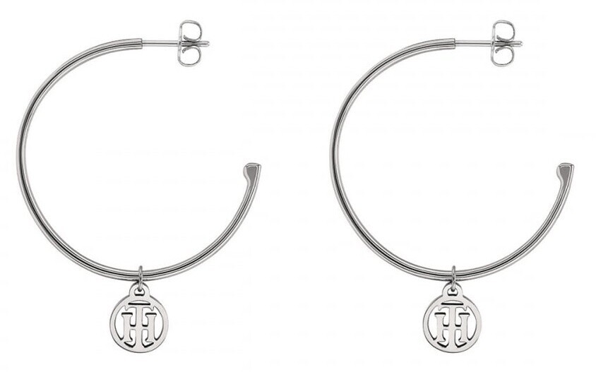 Tommy Hilfiger Moderní ocelové kruhy s přívěsky 2v1 2780023