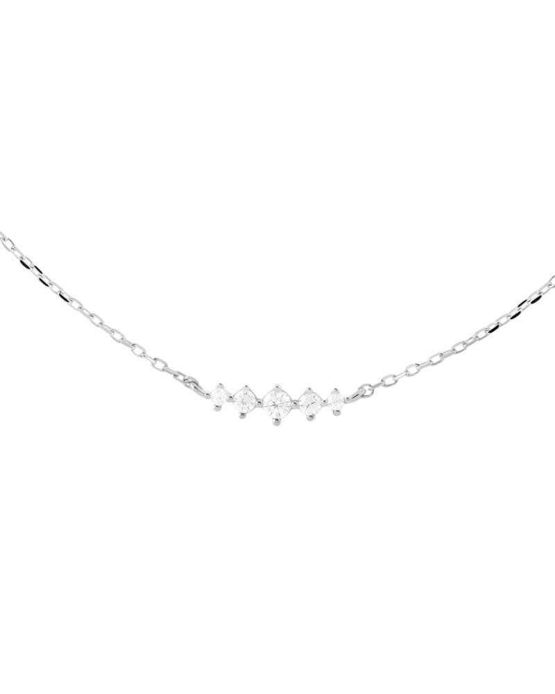 PDPAOLA Stříbrný náhrdelník se zirkony Estela CO02-B61-U