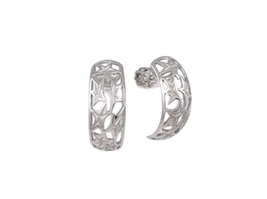 Soliter Stříbrné visací náušnice s hvězdičkami 431 001 02814 04