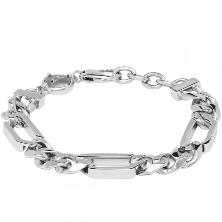 Diesel Pánský ocelový náramek s křížkem Steel DX1351040