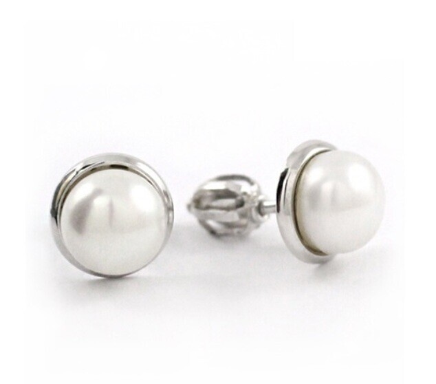 Soliter Stříbrné náušnice se syntetickou perlou 438 001 00151 04