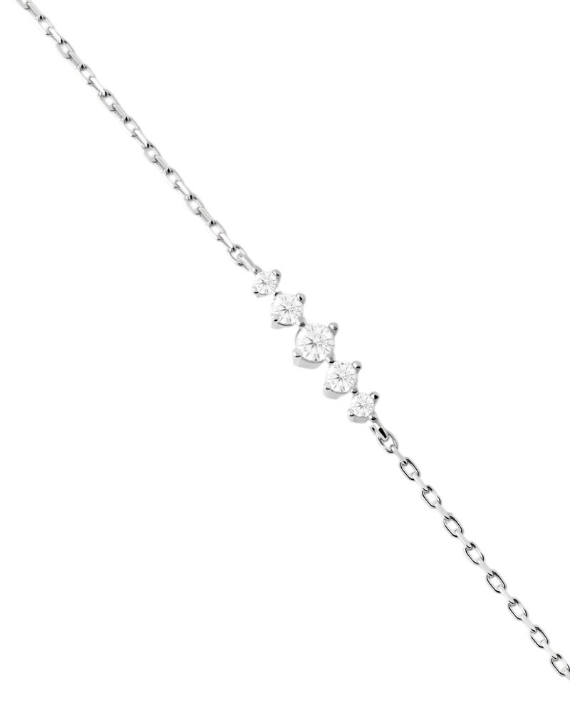 PDPAOLA Minimalistický stříbrný náramek Estela PU02-A43-U