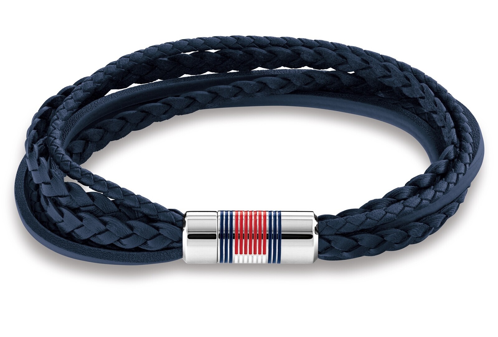 Tommy Hilfiger Náramek z tmavě modré kůže Multi Layer 2790427