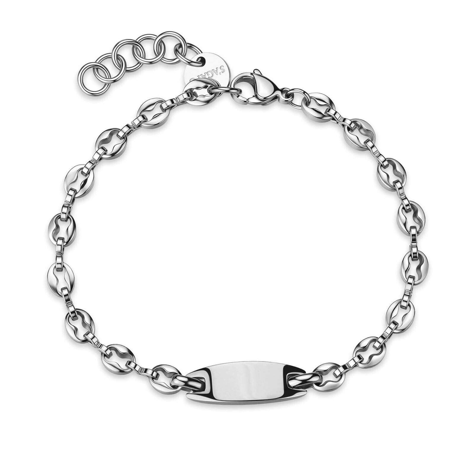 S'Agapõ Stylový pánský náramek z oceli Titan STI20