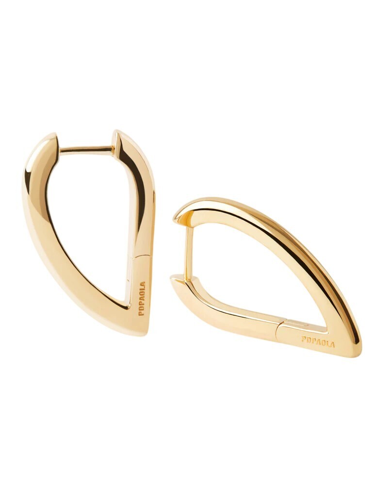 PDPAOLA Pozlacené náušnice Vento Mini Hoops AR01-G25-U