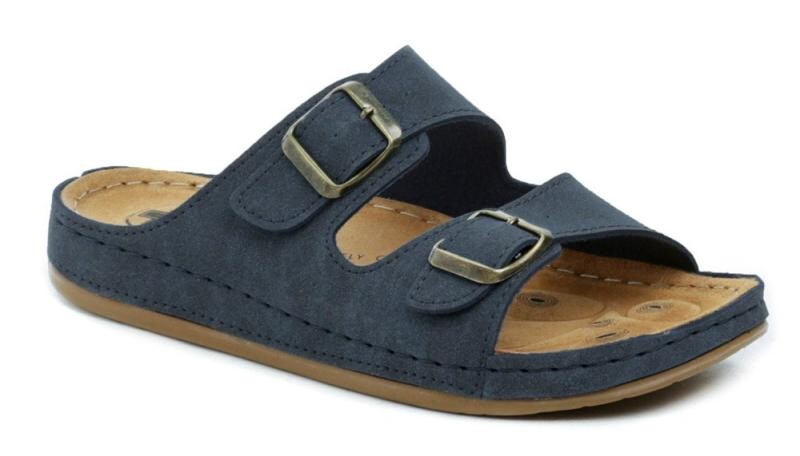Medi Line 4123-020 navy pánské zdravotní pantofle