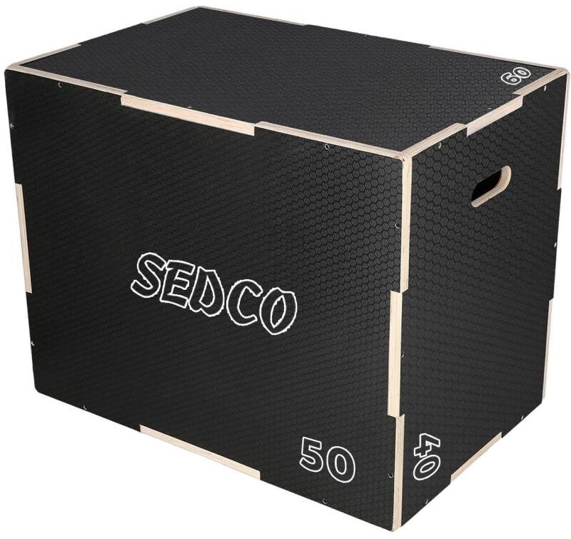 Sedco Plyometrická bedna dřevěná BLACKWOOD PLYOBOX 40/50/60 cm