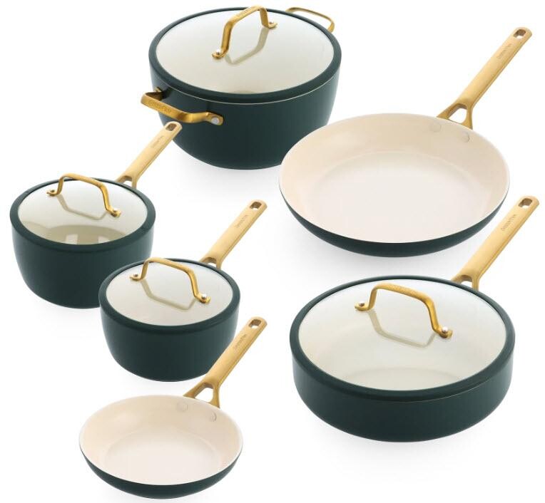 GreenPan PADOVA Reserve, sada nádobí 6(10)ks, tmavě zelená CC008816-001