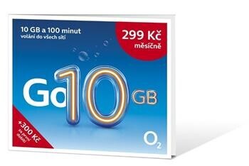 O2 Předplacená karta Go 10 GB
