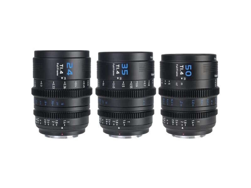 SIRUI Vision Prime 1 Series 24mm / 35mm / 50mm T1.4 Kit E mount (Z/RF/L Interchangable Mount) BLK