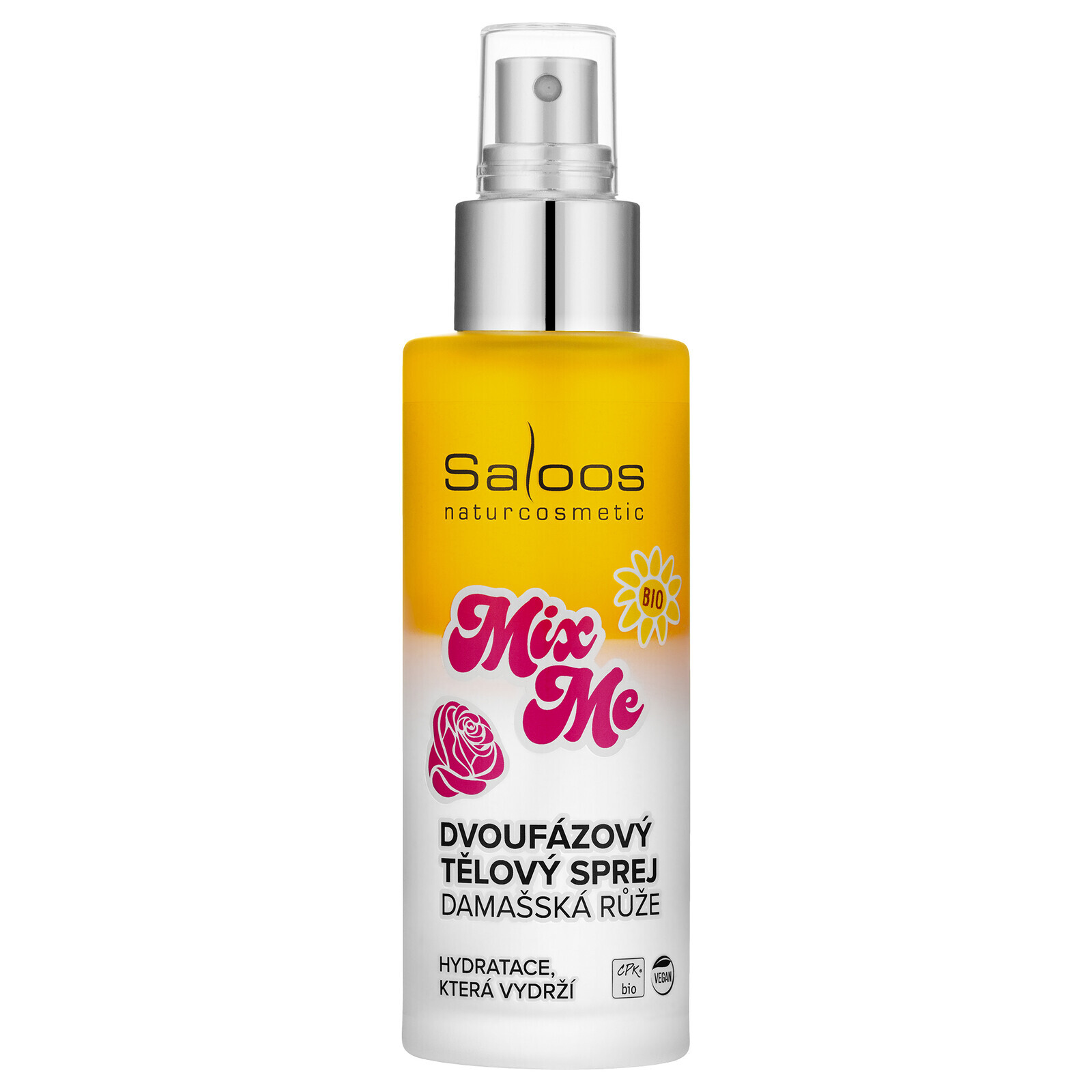 Saloos Dvoufázový tělový sprej Damašská růže 100 ml