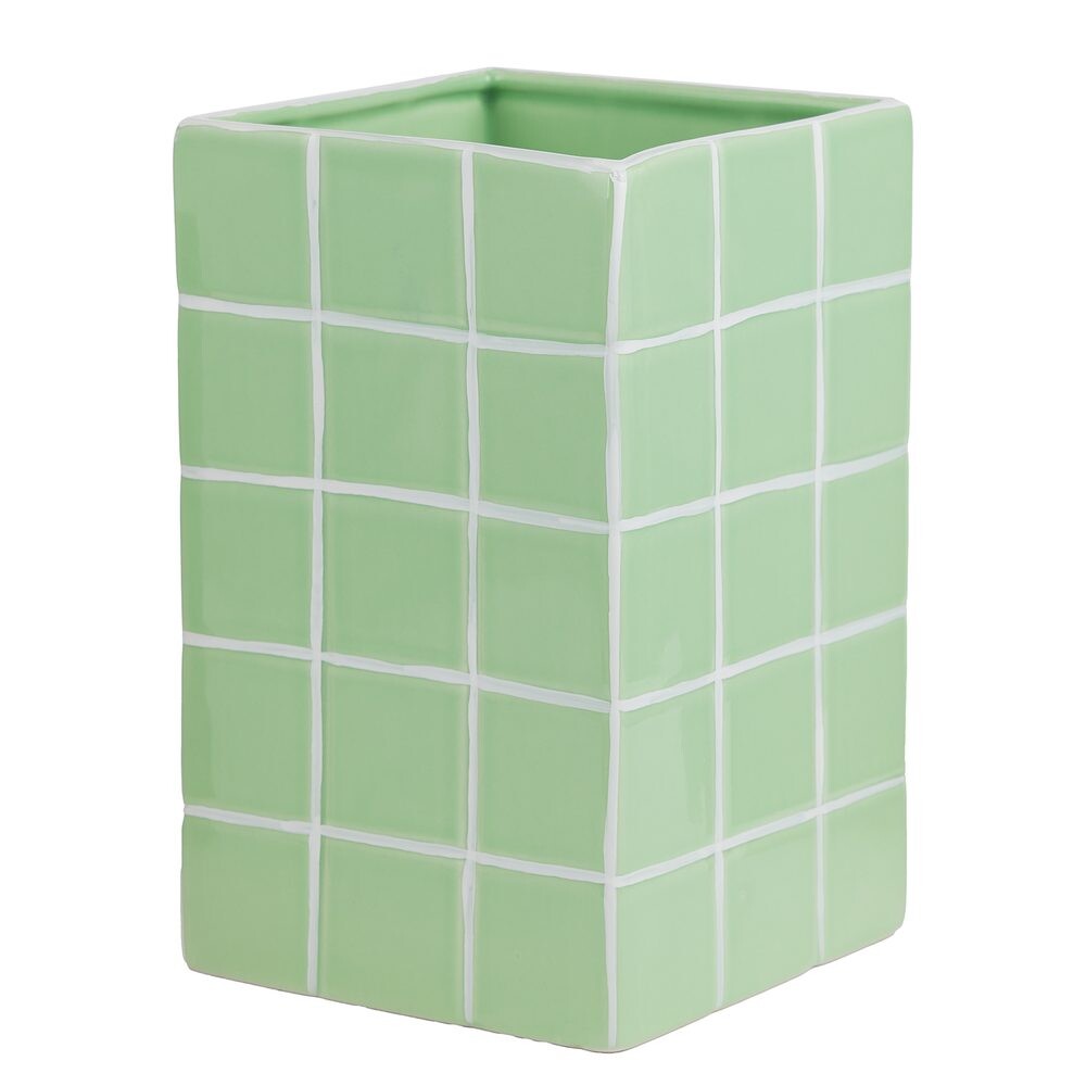 TILES Váza 22 cm - mátová