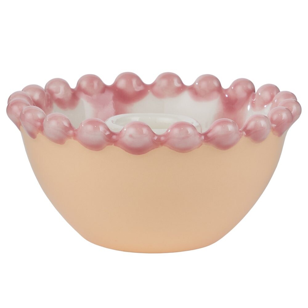 STRAWBERRY Svícen na dlouhou svíčku - růžová