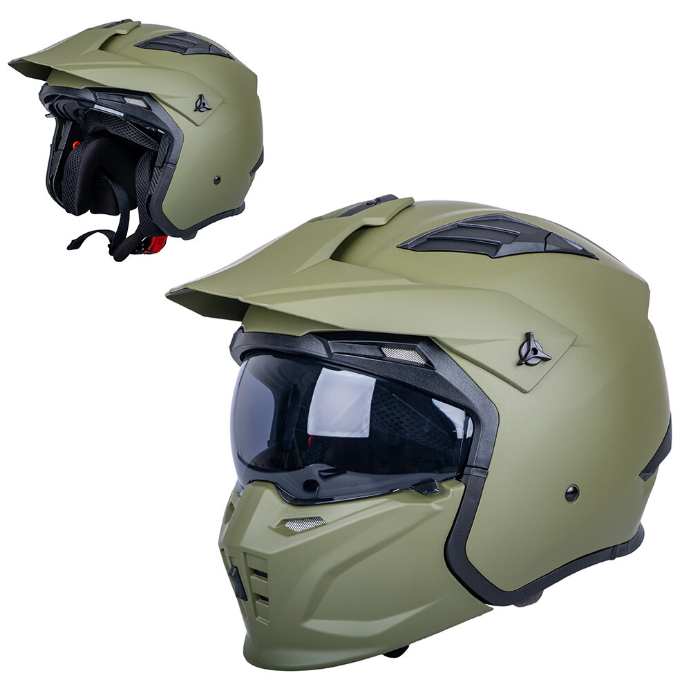 W-TEC Badalone Army matně olivová - XS (53-54)