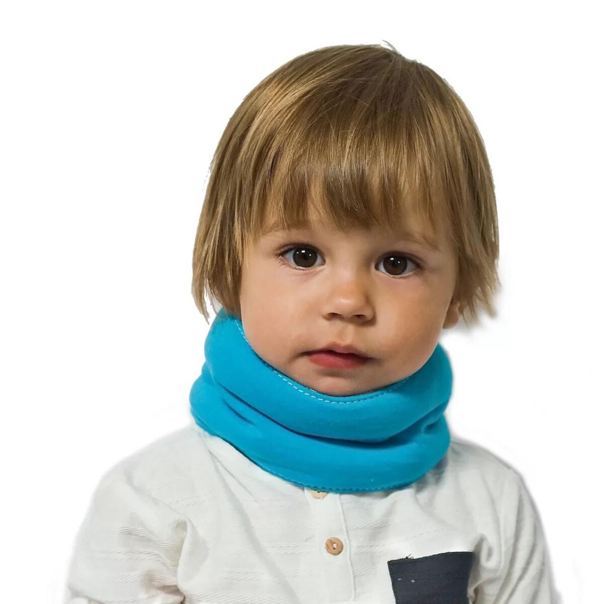 Priessnitz Priessnitzův zábal na krk pro děti, modrý 35-45 cm