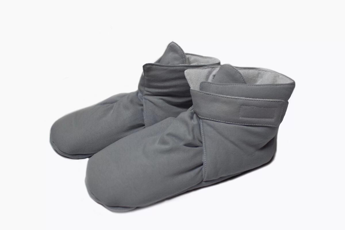 Priessnitz Zábalové bačkory pro děti a dospělé, šedé, vel. 38-41 cm