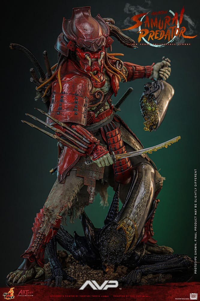 Hot Toys | Alien vs Predator - sběratelská figurka Akaoni Samurai Predator (Artist Collection) 35 cm