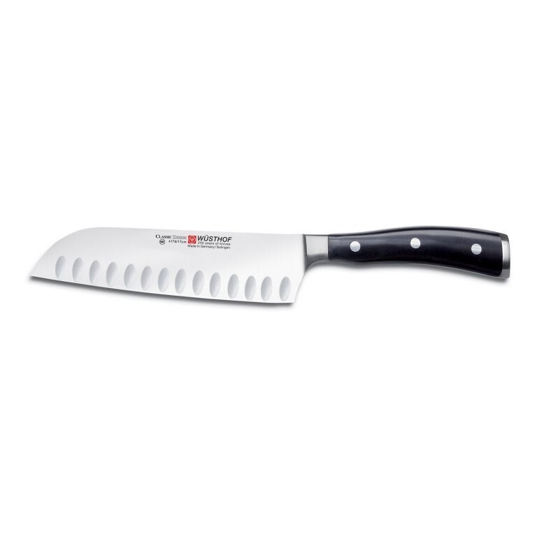 Nůž Santoku s výbrusem 17 cm Classic Ikon WÜSTHOF